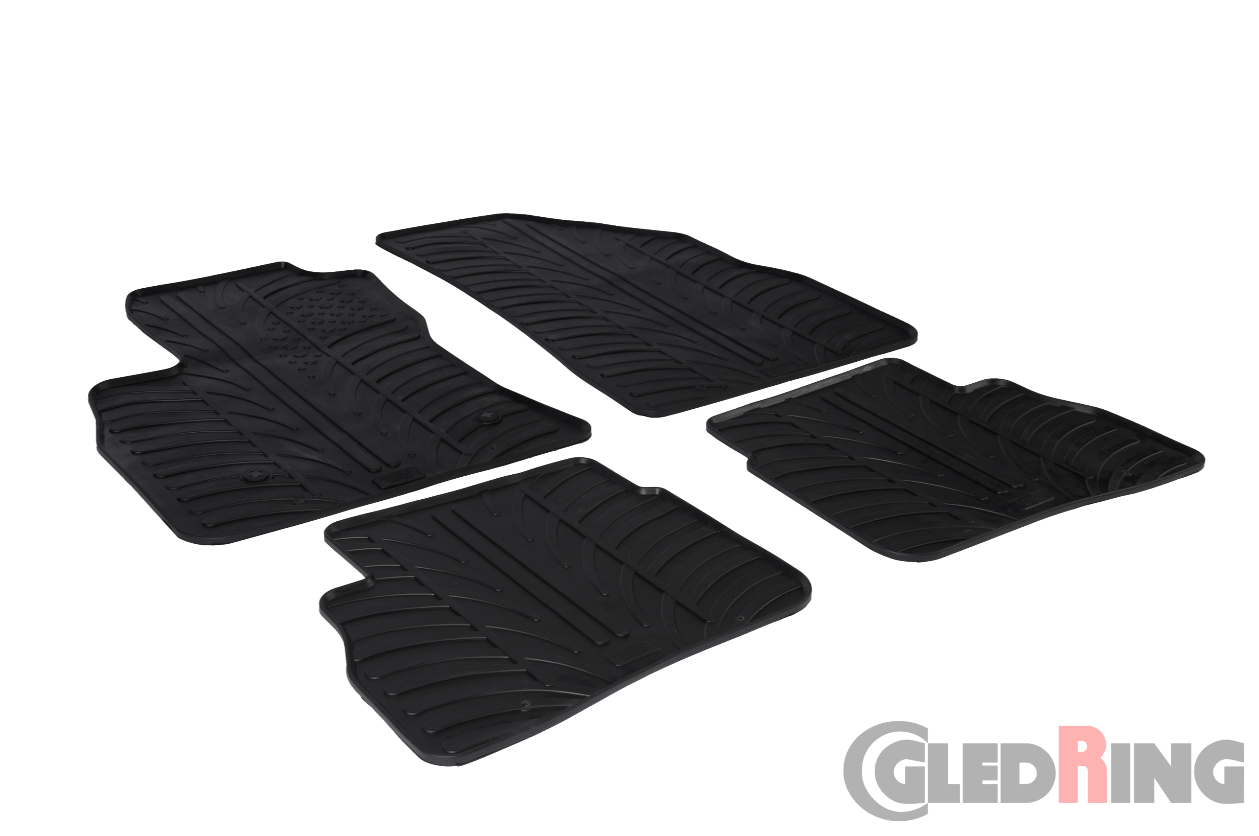 Original Gledring Passform Fußmatten Gummimatten 4 Tlg.+Fixing - Opel Combo D 11->09.2018 (5 Türig)